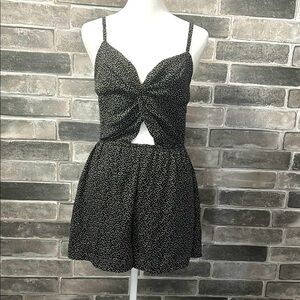 Black and White Spotted Dress